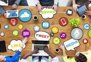 Brainstorming ideas for social media marketing and lead generation